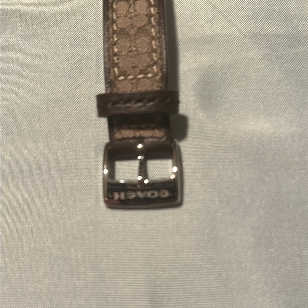 Coach Beige Patterned Strap Watch - image 4